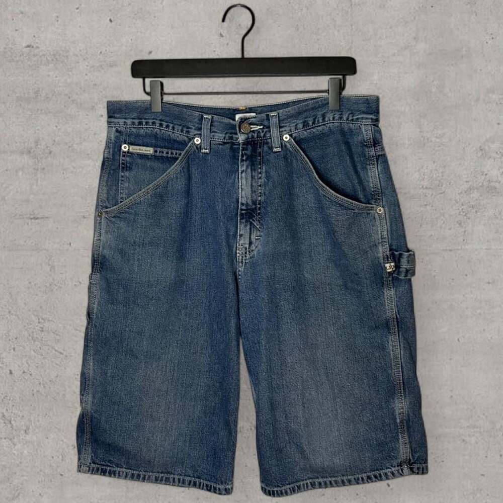 Calvin Klein Jeans Vintage Carpenter Denim Shorts Size 32